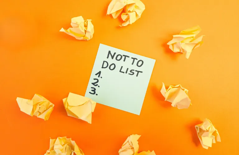 What’s On Your NOT-TO-DO List